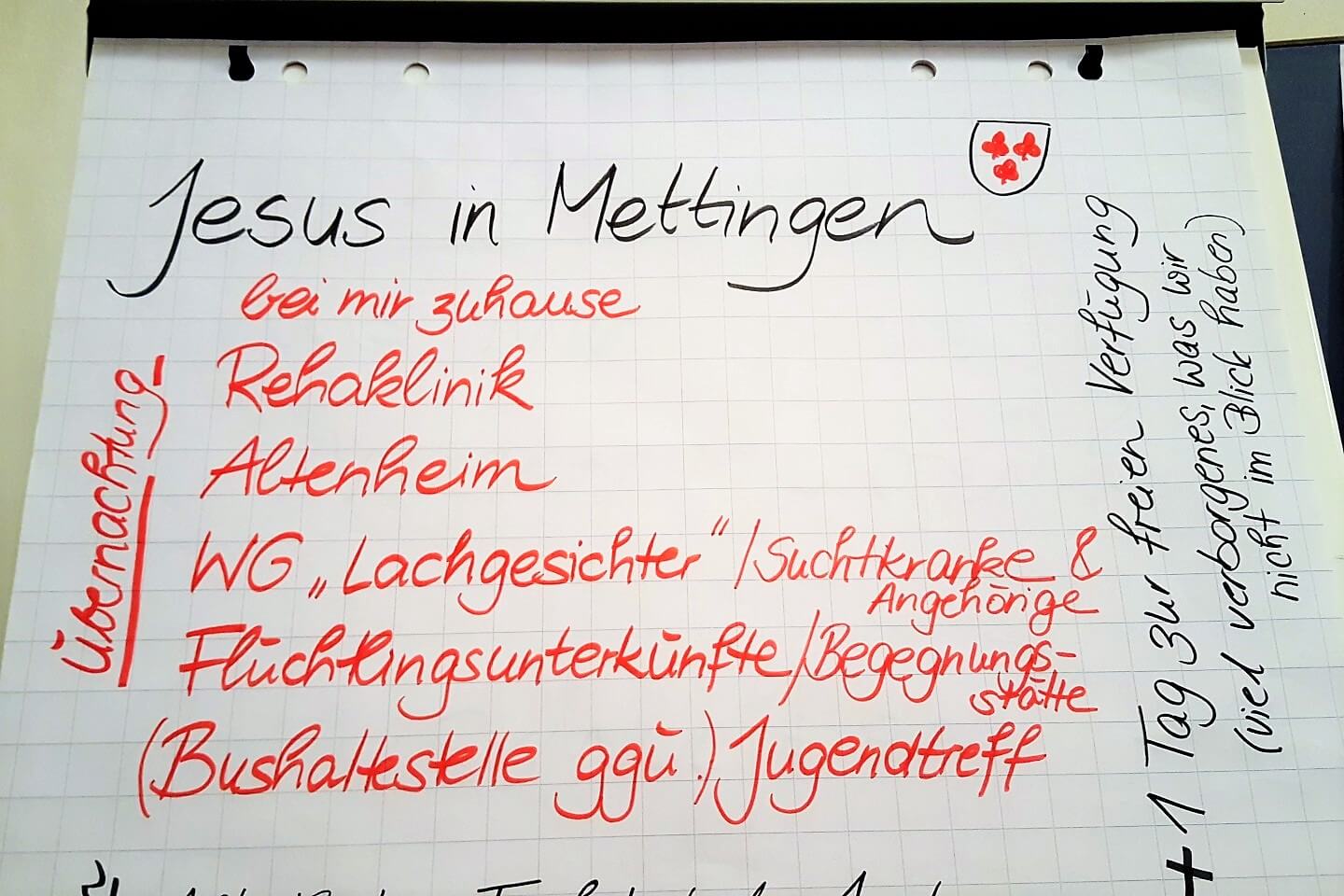 Mettingen Mission Possible on Tour Glauben Faszination wecken Christentum Jesusspiel Jesus in Wohin Poster Figlhaus Wien Akademie für Dialog und Evangelisation 