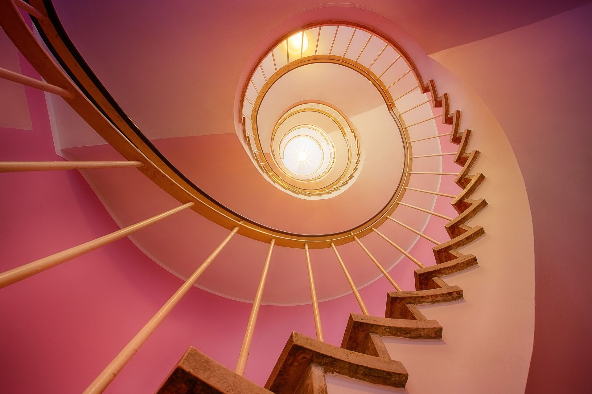 Stairs leading to the light
